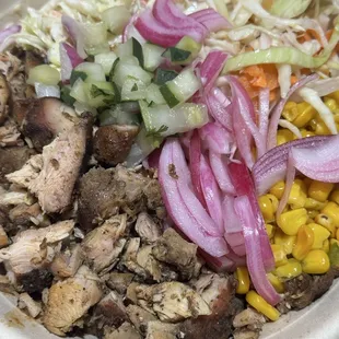 Pulled Pulled Jerk Chicken Bowl