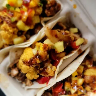 Jerk chicken tacos