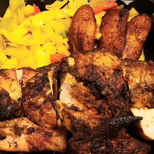 Half chicken with 2 sides