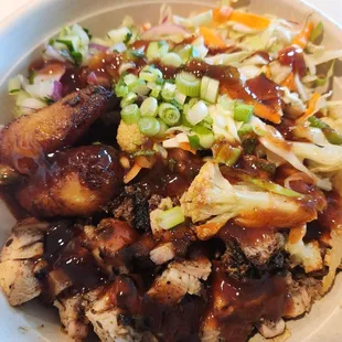 Jerk chicken bowl