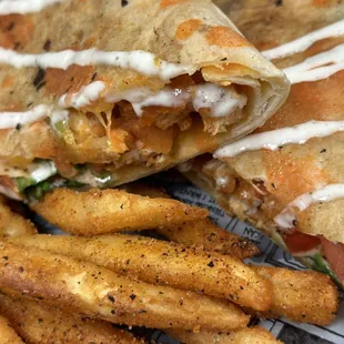 Buffalo chicken wrap
