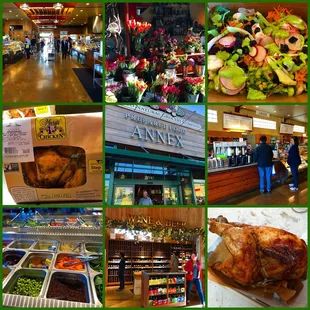Montage of images from El Cerrito Natural Grocery - Prepared Food Annex