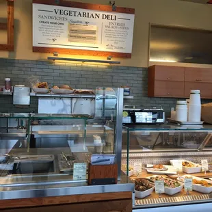 Vegetarian/Vegan deli is separate from the meat. Makes me happy as a vegan ~ #HerVeganLife #vegan