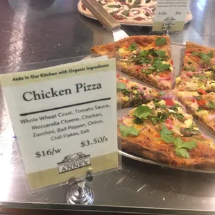 Pesto Chicken Pizza
