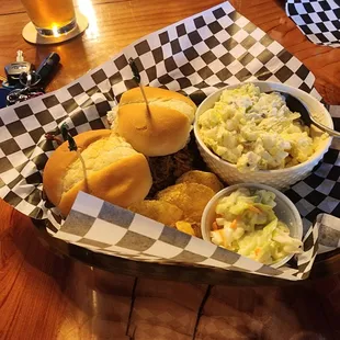 Happy hour sliders...