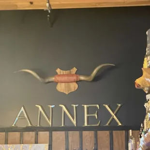 the interior of a wine shop