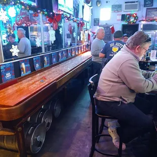 One of the few bars in Long Beach that still has a full shuffleboard for all to enjoy