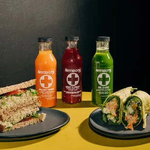 Our lunch items are all made from scratch. Try a chicken or tuna salad sandwich or add chicken salad to the vegan wrap