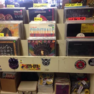 Hip stop record shop.