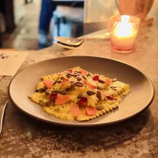 pasta dish, pasta, food