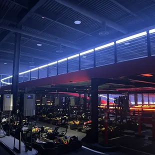 Part of the Go Kart racetrack