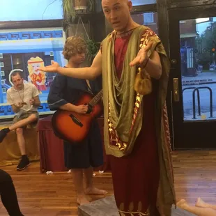 this creative young man :) had everyone in laughter all evening .