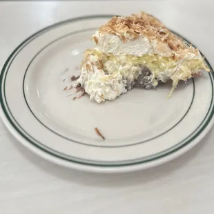 Chocolate coconut cream pie