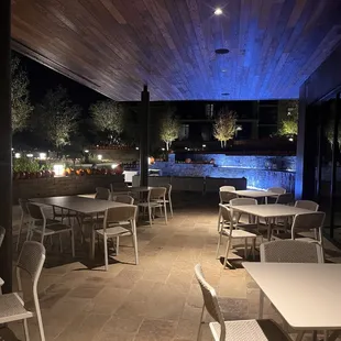 outdoor dining area