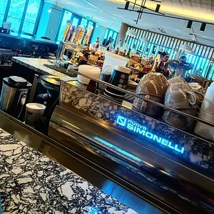 Coffee bar &amp; seating area