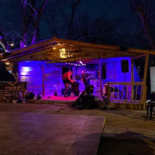 a man on stage