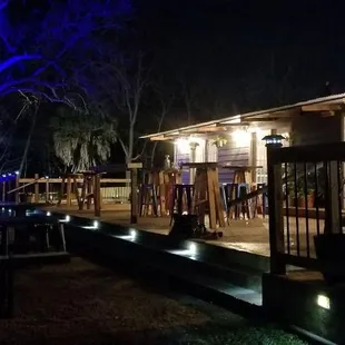 outside