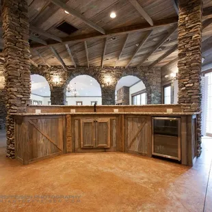 Bar area inside at Main Site venue at The Arbors Events