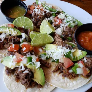 Brisket street tacos