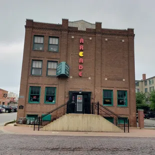 Outside such a gorgeous entrance.