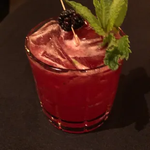 Blackberry Brandy Smash