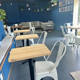 Interior of cafe