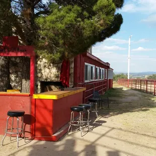 Outside bar by arena