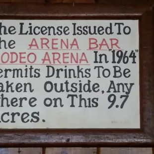 1964 was a good year.  Sign in the bar.