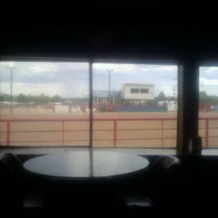 rodeo area direcly outside of bar