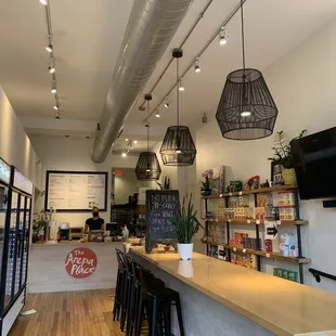 the interior of the restaurant