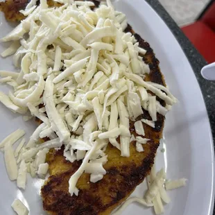 Corn fritter was good