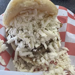 Steak arepa was fire!