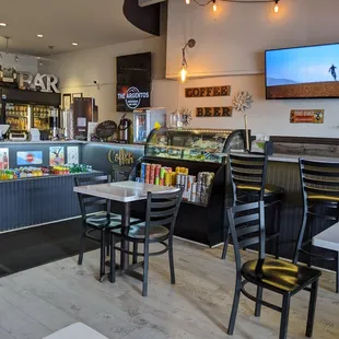 the interior of a restaurant