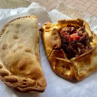 Veggie and Fatay empanadas