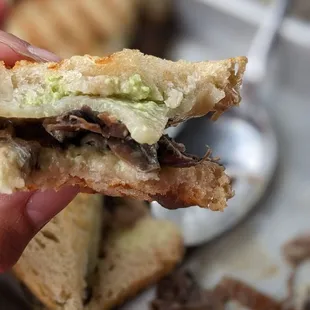 Cheese didn't melt, so the contents spilled out of the panini