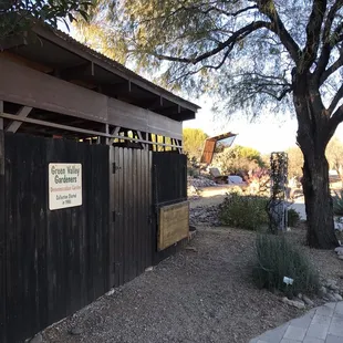 Potting shed where they apparently give demonstrations.