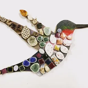 Paint and mosaic