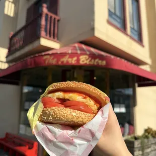 Bagel with Sausage, Egg and Cheese