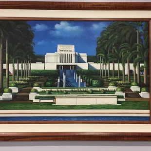 Gorgeous Oil Painting on canvas of The Laie Temple