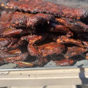 a pile of ribs