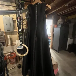 Original back of dress before alteration