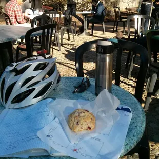 my morning coffee and scone