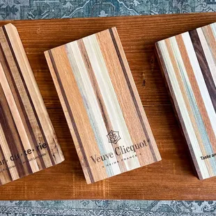 three cutting boards