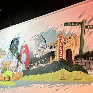 Mural on the wall