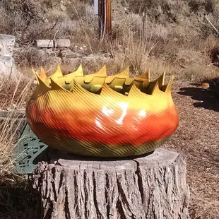 UpCycled Tire Planter - Make a bold statement with our beautiful and bright planters that also can be used for hose winders or toy storage!