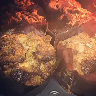 Fresh Baked Bread Pudding!  Get it while it&apos;s hot with the creamiest sweet topping around!