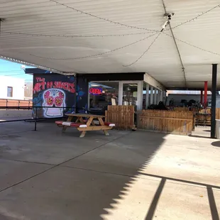 Outdoor seating area