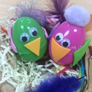 Check out these super cute critters to be made for our spring art show! A little artist that created these with only four years old!