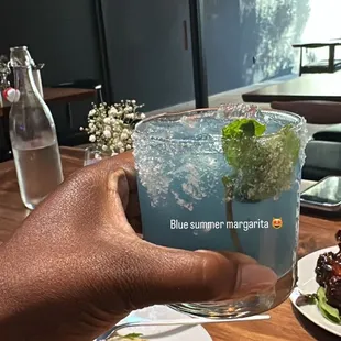 Blue summer margarita