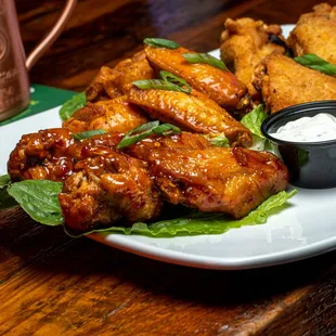 Variety of Flavored Wings